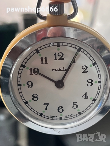 Джобен механичен часовник Ruhla , снимка 2 - Джобни - 51603233