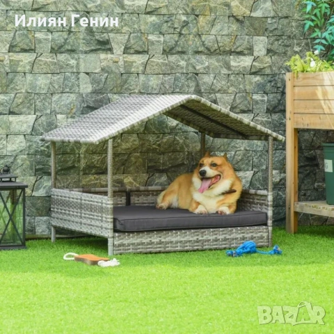 PawHut Кучешка къщичка за домашни любимци, снимка 12 - За кучета - 54362668