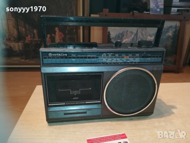 hitachi ретро касетофон 0703211839, снимка 6 - Радиокасетофони, транзистори - 32075036