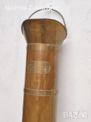 АНТИКВАРНА медна/ месингова кофа за въглища, 19 ВЕК Нидерландия, снимка 10 - Антикварни и старинни предмети - 54188713