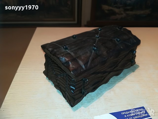 дървена кутия с метален обков-внос франция, снимка 5 - Колекции - 29524385
