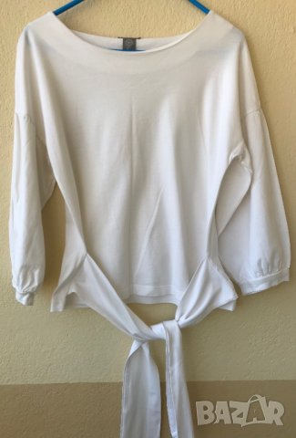 Дамска блуза памук - Л, снимка 6 - Блузи с дълъг ръкав и пуловери - 37454290