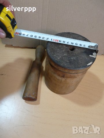  Стар дървен хаван , снимка 2 - Други ценни предмети - 38194805