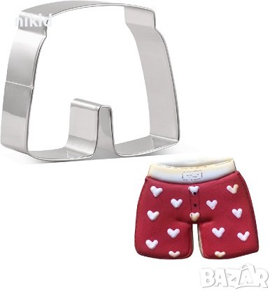 Къси панталони шорти метална форма резец украса торта фондан сладки др