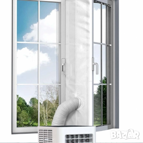 Уплътнителна завеса за прозорец HVS-1 за мобилен климатик – защита от топлина и насекоми, икономия н, снимка 6 - Други стоки за дома - 52032402