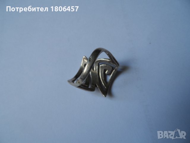 сребърен пръстен Г, снимка 2 - Пръстени - 42046629