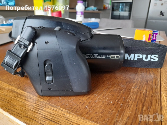 Тестван с филм фотоапарат Olympus IS-1000​ AF 35-135mm f4.5/5.6 и филм, снимка 2 - Фотоапарати - 53909299