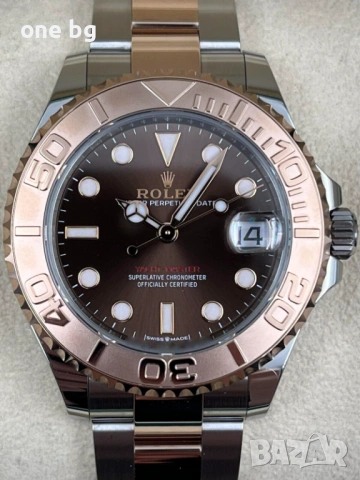 Rolex Yacht Master two tone brown dial , снимка 2 - Луксозни - 53195661