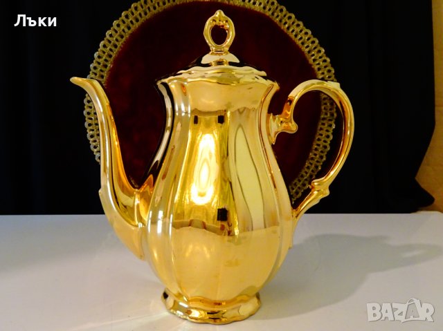 Кана 24k Gold,баварски порцелан. , снимка 4 - Антикварни и старинни предмети - 37156543