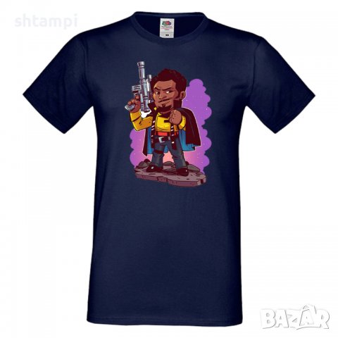 Мъжка тениска Star Wars Lando Star Wars Игра,Изненада,Подарък,Геймър, , снимка 12 - Тениски - 36809510