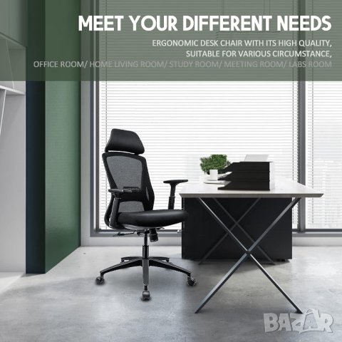 ПРОМОЦИЯ Ергономичен офис стол CEC001(ES-200-1/ES-200-2), снимка 3 - Столове - 42086682