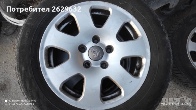 Джанти 5x112 r 15 с гуми, снимка 3 - Гуми и джанти - 42813963