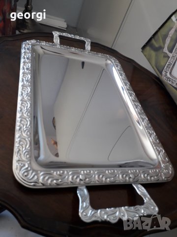 Немско иноксово плато за сервиране поднос   13/3, снимка 2 - Аксесоари за кухня - 31823666