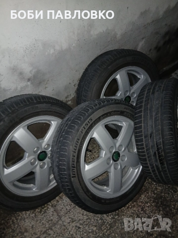 лети джанти с летни гуми 15цола 5×100 57.1ц.о. шкода , снимка 13 - Гуми и джанти - 51981664
