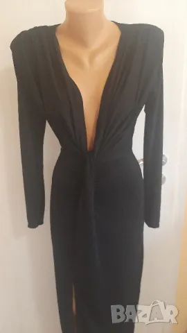 Нова черна рокля , снимка 5 - Рокли - 48989974