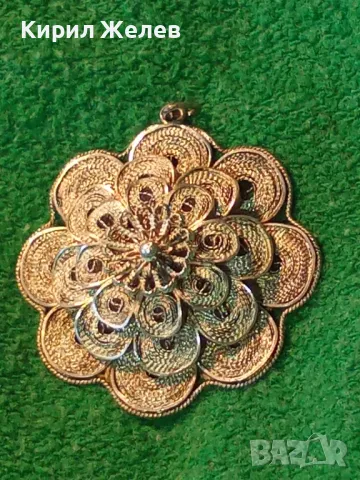 СТАРИНЕН ФИЛИГРАНЕН СРЕБЪРЕН МЕДАЛЬОН ЦВЕТЕ СРЕБРО ВИСОКА ПРОБА с ВЪРТЯЩИ се ФЛОРАЛНИ ЕЛЕМЕНТИ 25292, снимка 15 - Антикварни и старинни предмети - 49886635