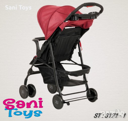 Лятна детска количка ZIZITO Adel, червена, снимка 2 - Детски колички - 38205589