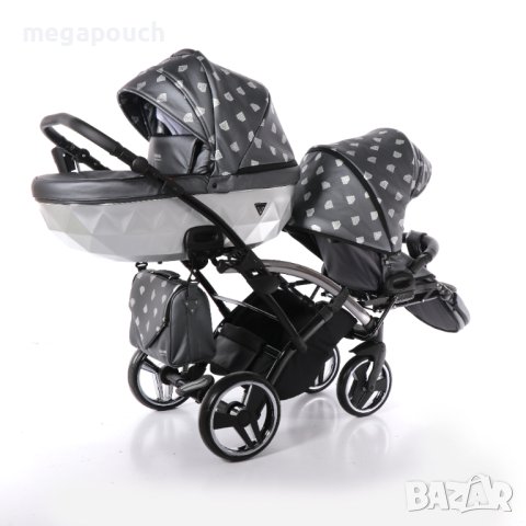 Бебешка количка Junama Glow Duo Slim 2в1, 3в1 НОВА, снимка 9 - Детски колички - 42081718