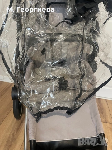 Cybex Priam 3 Platinum Taupe 3 в 1 с черно шаси + кош, дъждобран и подаръци, снимка 8 - Детски колички - 54313550