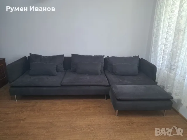 КАТО НОВ! Оригинален диван IKEA SÖDERHAMN с шезлонг (ползван 1 месец) 
