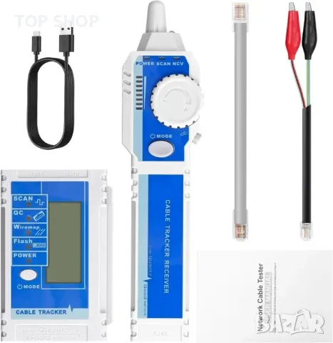 NCV мрежов кабелен тестер за CAT5 CAT6 CAT7 CAT8, многофункционални мрежови тестери, снимка 5 - Гедорета - 48732267