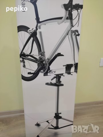 Продавам колела внос от Германия Професионален НОВ стенд за ремонт велосипеди TAX SPIDER TEAM T3350 , снимка 2 - Аксесоари за велосипеди - 42468840