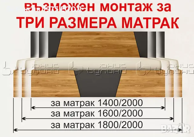 Спален комплект Варио, снимка 3 - Спални и легла - 48573505