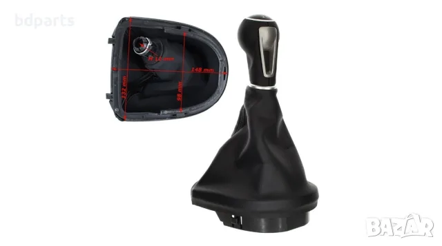 Топка за скоростен лост с маншон, Seat Leon, Toledo, Altea, Кожа, снимка 4 - Части - 56141340