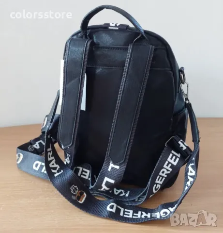 Черна раница K@rl Lagerfeld-SG121t, снимка 4 - Раници - 46927415