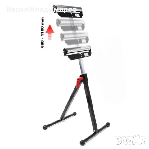 Телескопична стойка HAWEK с ролка, 68-110см, 60 кг, снимка 3 - Други инструменти - 53911873
