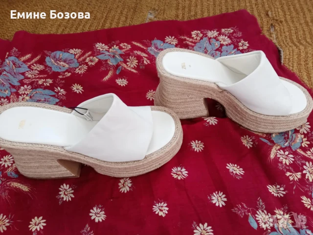 дамски чехли ZARA, снимка 2 - Чехли - 50727548