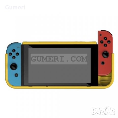Nintendo Switch - Противоударен Силиконов Гръб - Жълт, снимка 5 - Аксесоари - 35520375