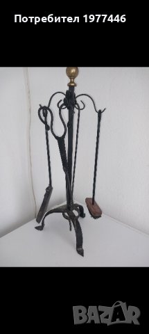 прибори за камина  внос от Франция перфектно състояние , снимка 4 - Прибори за хранене, готвене и сервиране - 44374041