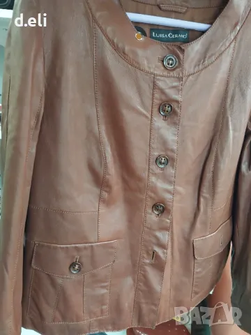 LUISA CERANO. 🇮🇹 Size.XL 100% lambleather Страхотно яке, снимка 3 - Якета - 49334275