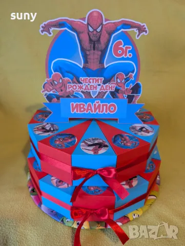 Картонена торта Спайдърмен