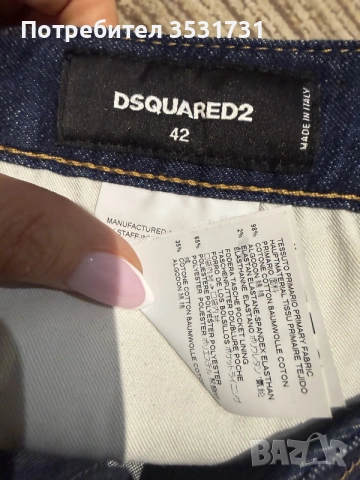 Dsquared2 тъмно сини шорти с нашивки, снимка 4 - Къси панталони и бермуди - 55876453
