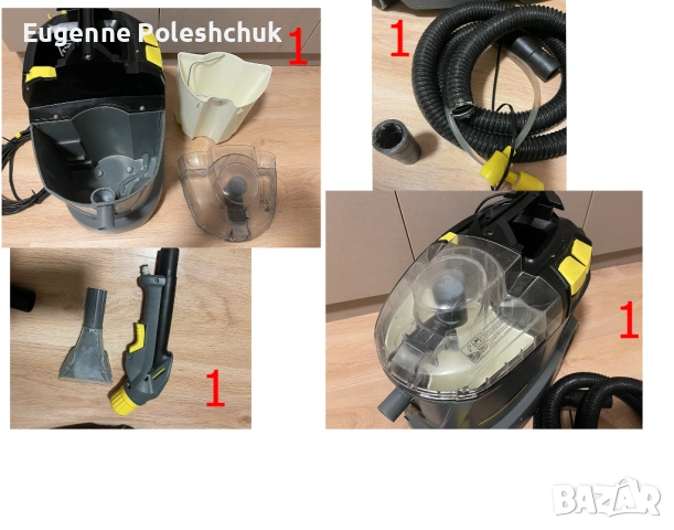 Продавам прахосмукачка-екстрактор Karcher Puzzi 8/1 С. 2 броя, снимка 4 - Прахосмукачки - 54003598