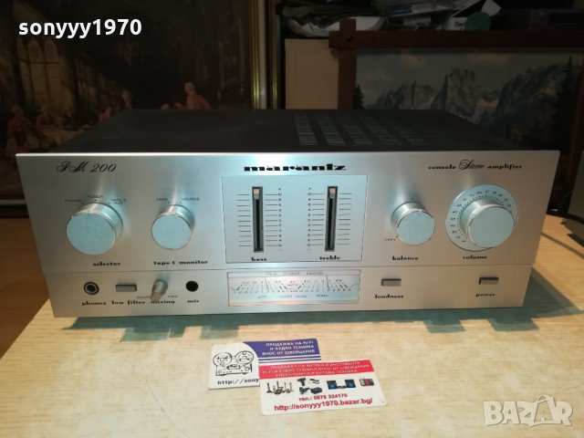 marantz pm200 stereo amplifier-made in japan 0412201816, снимка 8 - Ресийвъри, усилватели, смесителни пултове - 31016640