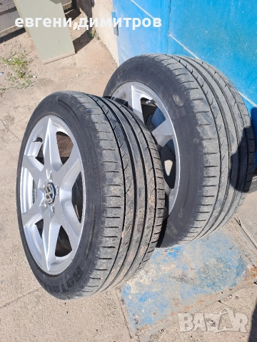 продавам 4бр летни гуми със алуминиеви джанти 17ц, бартер за 16ки, снимка 4 - Гуми и джанти - 54242576