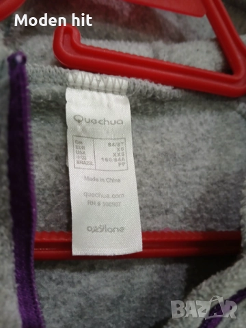 Quechua худи /сучър/ от полар размер XS, снимка 5 - Суичъри - 52952346