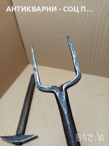 Комплект Соц Стари Ръчно Ковани Наковалня И Чукче Чук За Клепане На Коси. , снимка 6 - Антикварни и старинни предмети - 52697488