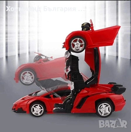 Робот трансформер с дистанционно, снимка 4 - Коли, камиони, мотори, писти - 54343651