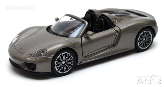 Porsche 918 Spyder - мащаб 1:36 на Welly моделът е нов в кутия, снимка 8 - Колекции - 42703990