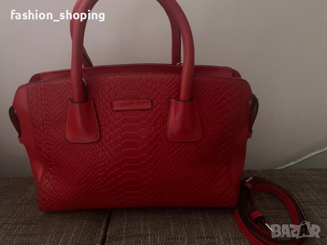 Дамска чанта Cerruti 1881, естествена кожа, снимка 3 - Чанти - 38890369
