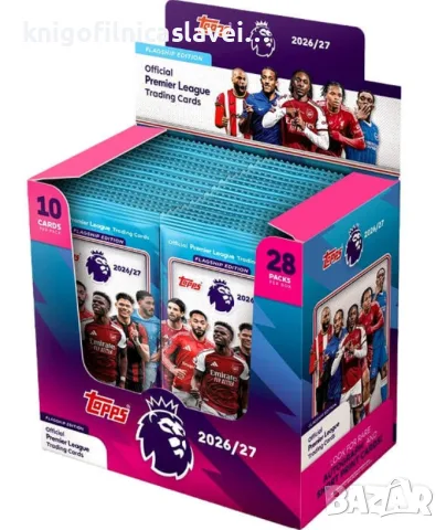 Албум за карти Премиър лийг сезон 2026/2027 (Topps Premier League 2026/27 Flagship Trading Cards), снимка 4 - Колекции - 55892656