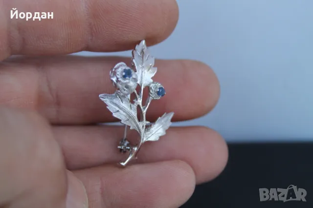 Сребърна брошка , снимка 7 - Други - 50413324
