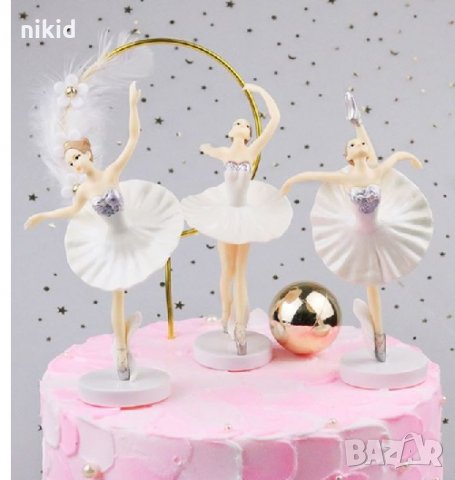 Голяма Балерина пластмасова фигурка за игра и украса на торта играчка топер , снимка 2 - Други - 26608765