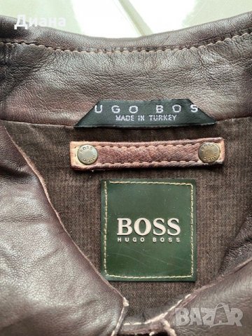 HUGO BOSS оригинално кожено яке, снимка 5 - Якета - 34499891