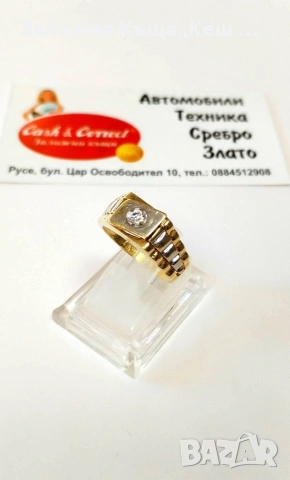 Златен мъжки пръстен 14К.Тегло 4.98 гр.Размер 61.Цена 405 €.