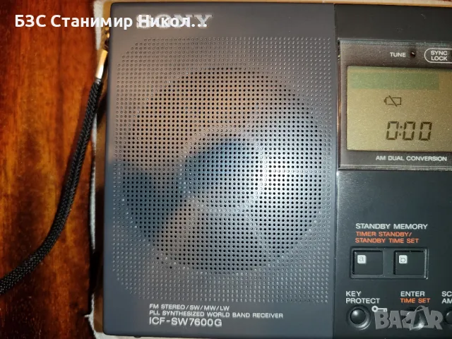 Портативно радио Sony ICF-SW7600G FM Stereo/SW/MW/LW PLL World Radio Band Receiver, снимка 12 - Радиокасетофони, транзистори - 49580282